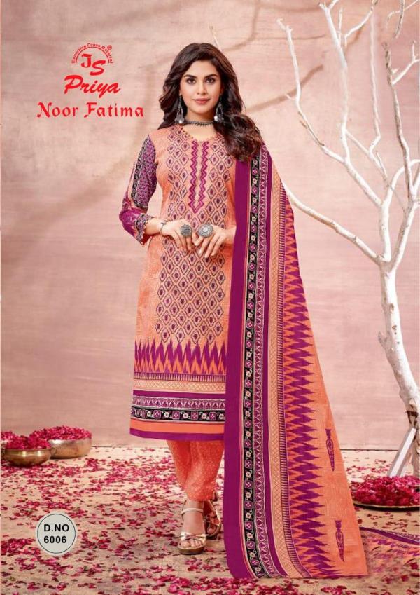 Js Priya Noor Fatima Vol-6 Cotton Designer Excluisve Dress Material